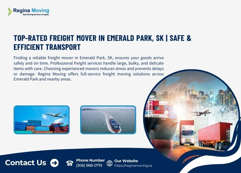 Top-Rated Freight Mover in Emerald Park, SK | Safe & Efficient Transport
