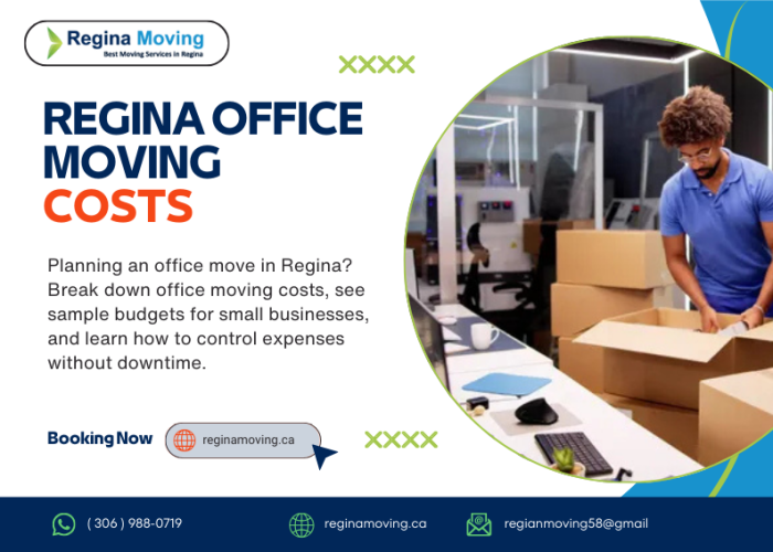 office moving cost in Regina