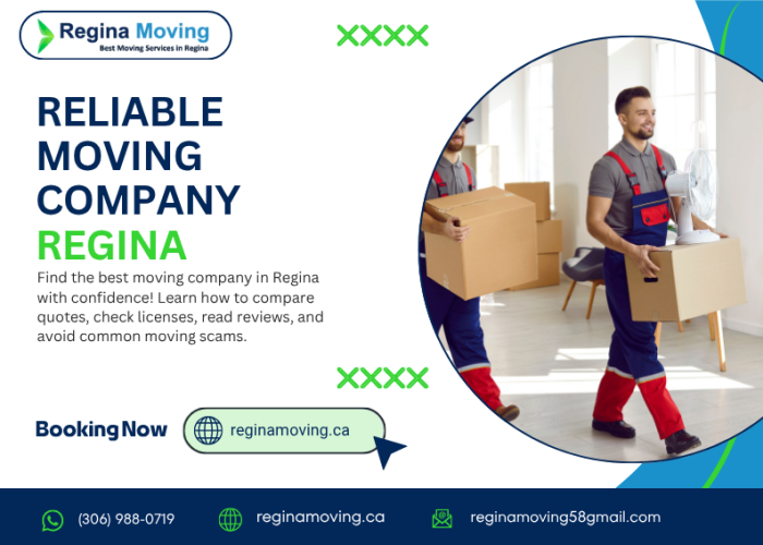 Reliable Moving company in regina