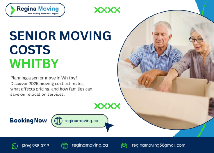 senior moving costs Whitby,