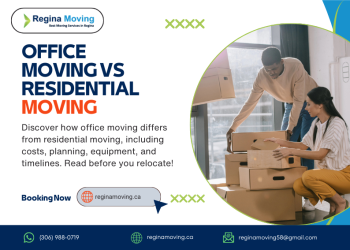 office moving vs residential moving